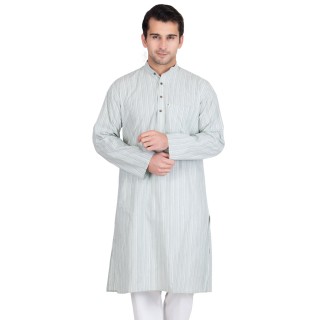 Athens gray colored kurta - Cotton fabric