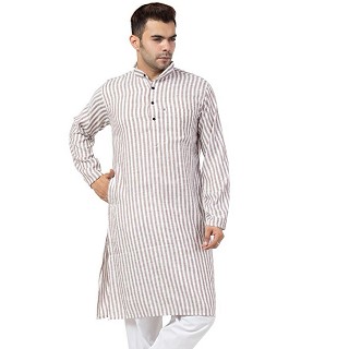 Striped Cotton Kurta for Men