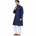 Cotton Kurta for Men- Navy Blue Cotton Kurta for Men- Navy Blue