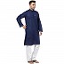 Cotton Kurta for Men- Navy Blue Cotton Kurta for Men- Navy Blue