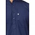 Cotton Kurta for Men- Navy Blue Cotton Kurta for Men- Navy Blue