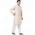 Casual Cotton Kurta for Men- Cream Color Casual Cotton Kurta for Men- Cream Color