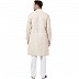 Casual Cotton Kurta for Men- Cream Color Casual Cotton Kurta for Men- Cream Color