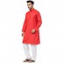 Cotton Kurta for Men- Rust Cotton Kurta for Men- Rust