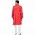 Cotton Kurta for Men- Rust Cotton Kurta for Men- Rust