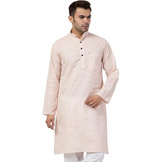 Casual Cotton Kurta for Men- Cream