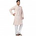Casual Cotton Kurta for Men- Cream Casual Cotton Kurta for Men- Cream