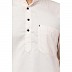 Dotted Cotton Kurta for Men- Cream Dotted Cotton Kurta for Men- Cream