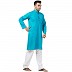 Cotton Kurta for Men- Blue Cotton Kurta for Men- Blue