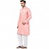 Casual Cotton Kurta for Men- Pink Casual Cotton Kurta for Men- Pink