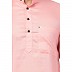 Casual Cotton Kurta for Men- Pink Casual Cotton Kurta for Men- Pink