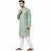 Cotton Kurta for Men- Olive Green Cotton Kurta for Men- Olive Green
