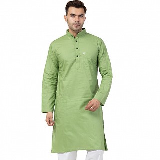 Cotton Kurta for Men- Green