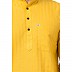 Striped Cotton Kurta for Men- Yellow Striped Cotton Kurta for Men- Yellow