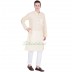 Woven long kurta - Spring Wood colored in cotton fabric Woven long kurta - Spring Wood colored in cotton fabric