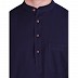 Cotton Kurta in Navy blue color  Cotton Kurta in Navy blue color