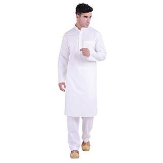 Cotton Kurta in White color 