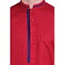 Designer Cotton kurta for men- Red Designer Cotton kurta for men- Red