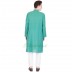 Fountain Blue long Kurta - Cotton dobby fabric
