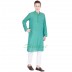 Fountain Blue long Kurta - Cotton dobby fabric