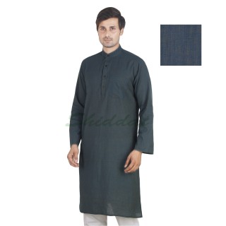 Long Kurta - Oxford Blue in cotton fabric