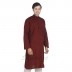 Brick Red colored long Kurta - Cotton dobby fabric Brick Red colored long Kurta - Cotton dobby fabric