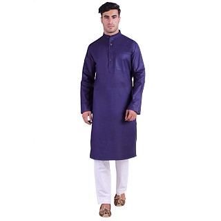 Cotton lawn Kurta for men- Voilet