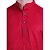 Cotton lawn Kurta for men- Red Cotton lawn Kurta for men- Red