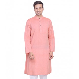 Royal Men's Pink Color Kurta