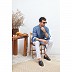 Bean Blue Linen Stylish Mens Kurta Bean Blue Linen Stylish Mens Kurta