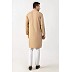 Peanut Brown Blended Designer Mens Kurta Peanut Brown Blended Designer Mens Kurta