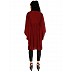 Full sleeves short kaftan- Maroon Full sleeves short kaftan- Maroon