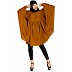 Full sleeves short kaftan- Mustard brown Full sleeves short kaftan- Mustard brown