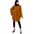 Full sleeves short kaftan- Mustard brown Full sleeves short kaftan- Mustard brown