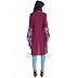 Kurti with Bell sleeves- Purple Kurti with Bell sleeves- Purple