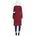 Designer Striped Kurti - Maroon Designer Striped Kurti - Maroon