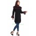 Contrast ruffles and bell sleeves Kurti- Black Contrast ruffles and bell sleeves Kurti- Black
