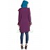 Contrast Ruffles and Bell Sleeves Kurti - Purple Contrast Ruffles and Bell Sleeves Kurti - Purple