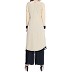 Double layered Kurti- Beige-Black Double layered Kurti- Beige-Black