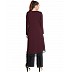 Double layered Kurti- Black-Maroon