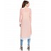 Double layered Kurti- Pink-Off White Double layered Kurti- Pink-Off White