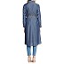 Long Denim Tunic with belt- Blue Long Denim Tunic with belt- Blue