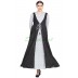 Traditional party wear dress - Black and White Cotton Traditional party wear dress - Black and White Cotton