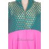 Anarkali dress - Pink with green brocade printed Anarkali dress - Pink with green brocade printed