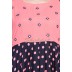 Asymmetrical Dress - Navy Blue With Polka Dots Asymmetrical Dress - Navy Blue With Polka Dots