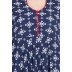 Anarkali dress - Navy blue with white print Anarkali dress - Navy blue with white print