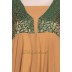 Anarkali dress - Mustard Yellow With Firozi Brocade print Anarkali dress - Mustard Yellow With Firozi Brocade print