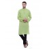 Long kurta - Parrot Green Kurta | Dobby cotton 