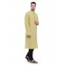 Long Kurta - Olive colored in cotton fabric