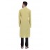 Long Kurta - Olive colored in cotton fabric